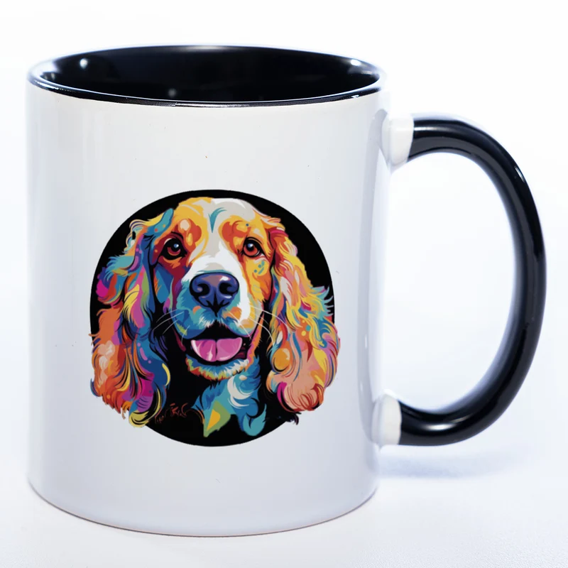 Mug Art Tasse mit Cocker Spaniel Motiv 3 & wahlweise mit NAMEN - Kaffeetasse StickyWorld Exclusive