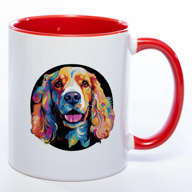 Mug Art Tasse mit Cocker Spaniel Motiv 3 & wahlweise mit NAMEN - Kaffeetasse StickyWorld Exclusive
