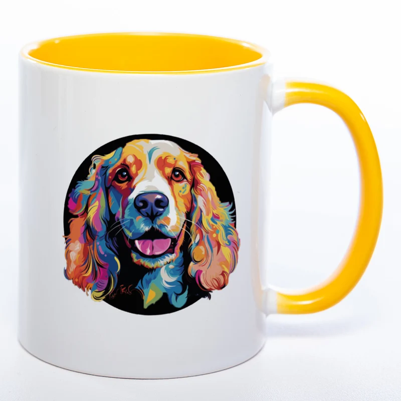 Mug Art Tasse mit Cocker Spaniel Motiv 3 & wahlweise mit NAMEN - Kaffeetasse StickyWorld Exclusive