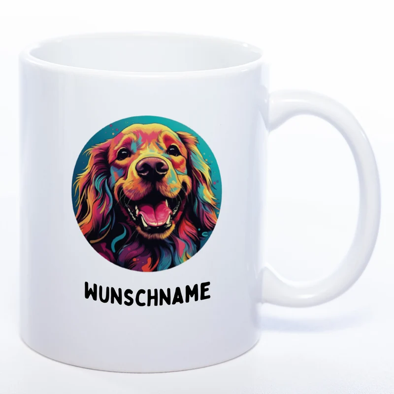 Mug Art Tasse mit Cocker Spaniel & wahlweise mit NAMEN - Kaffeetasse StickyWorld Exclusive