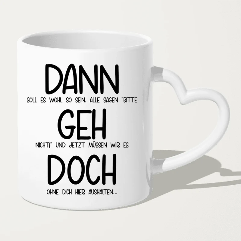 Personalisierte Tasse Kollegen (7 Frauen + 1 Mann) - Abschiedsgeschenk
