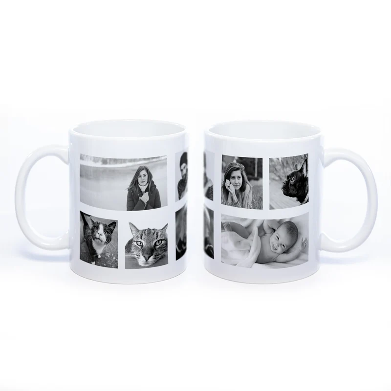 Collagentasse 2 - Deine Fotos als Collage spülmaschinenfest | Jetzt selbst gestalten!