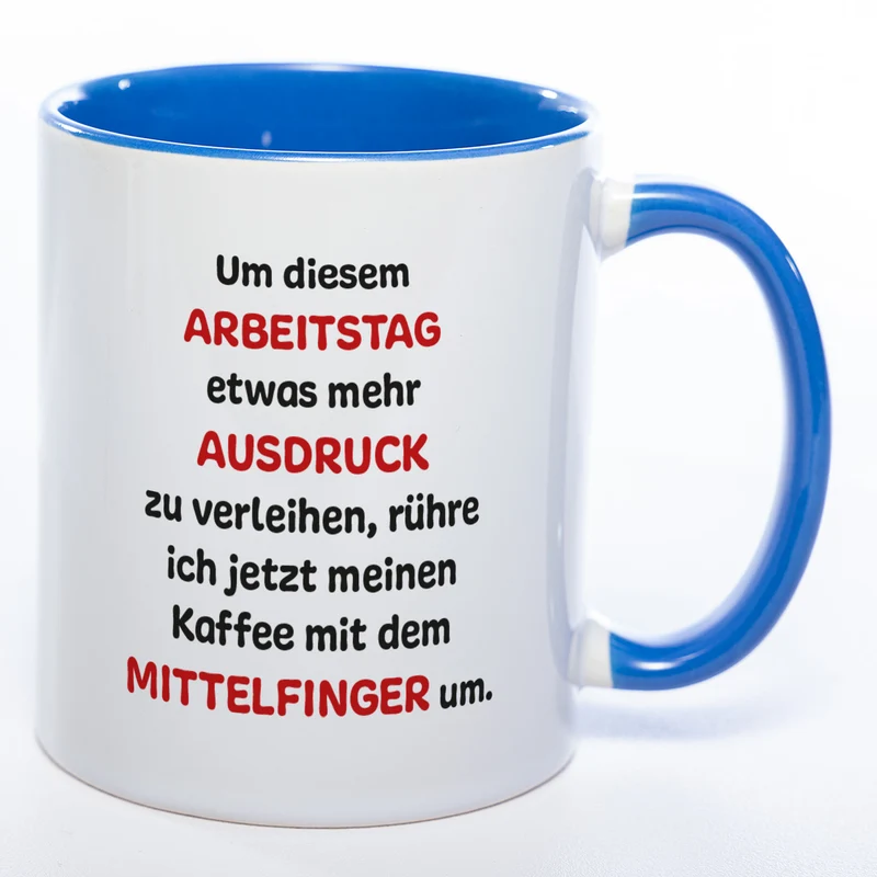 Mittelfinger Kaffeetasse - lustige Kaffeetasse - spülmaschinenfest