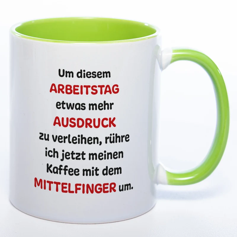 Mittelfinger Kaffeetasse - lustige Kaffeetasse - spülmaschinenfest