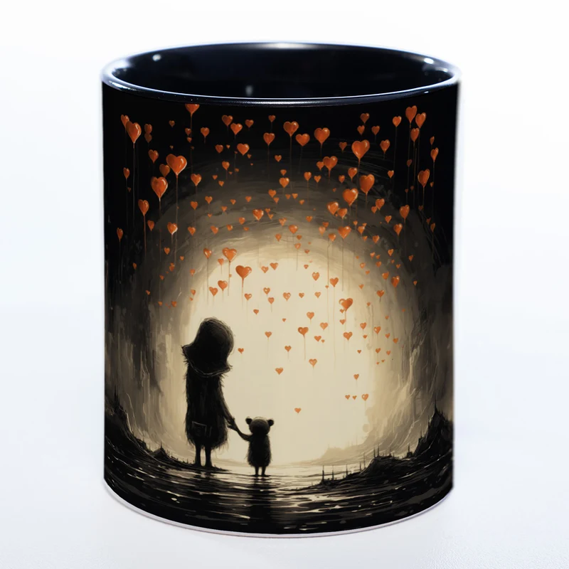 Motiv-Tasse Höhlenbärchen - süße Kaffeetasse -spülmaschinenfest