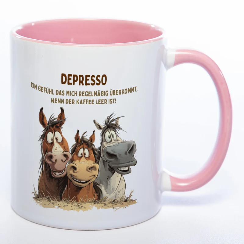 Motiv - Tasse Depresso - spülmaschinenfest