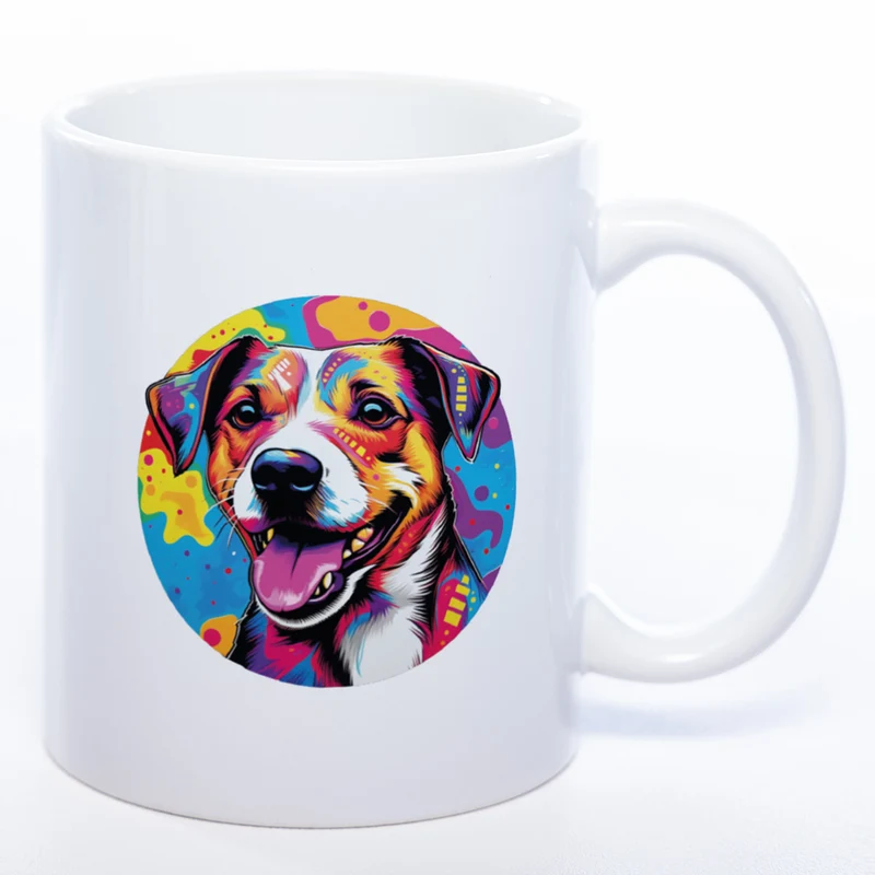 Mug Art Tasse mit Jack Russel Motiv 2 & wahlweise mit NAMEN- Kaffeetasse StickyWorld Exclusive
