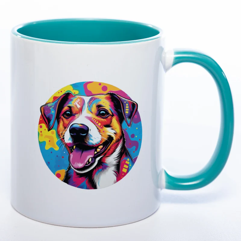 Mug Art Tasse mit Jack Russel Motiv 2 & wahlweise mit NAMEN- Kaffeetasse StickyWorld Exclusive