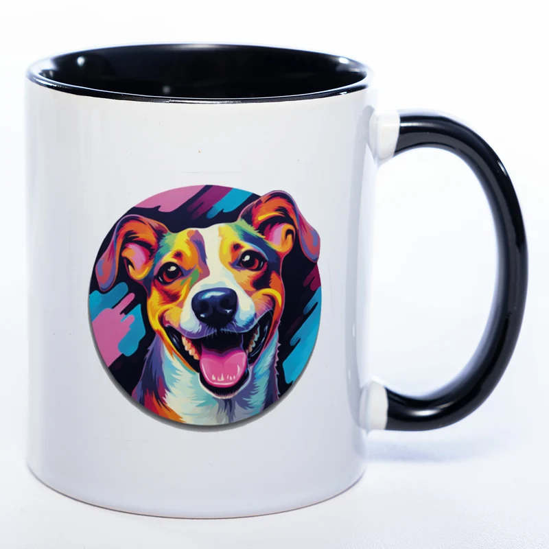 Mug Art Tasse mit Jack Russel & wahlweise mit NAMEN- Kaffeetasse StickyWorld Exclusive