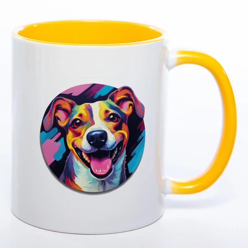 Mug Art Tasse mit Jack Russel & wahlweise mit NAMEN- Kaffeetasse StickyWorld Exclusive