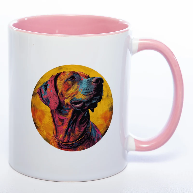 Mug Art Tasse mit Rhodesian Ridgeback Motiv 3 & wahlweise mit NAMEN- Kaffeetasse StickyWorld Exclusive