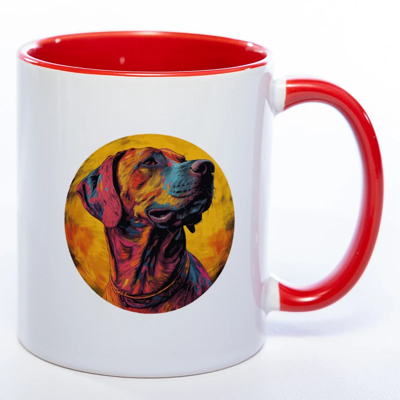 Mug Art Tasse mit Rhodesian Ridgeback Motiv 3 & wahlweise mit NAMEN- Kaffeetasse StickyWorld Exclusive