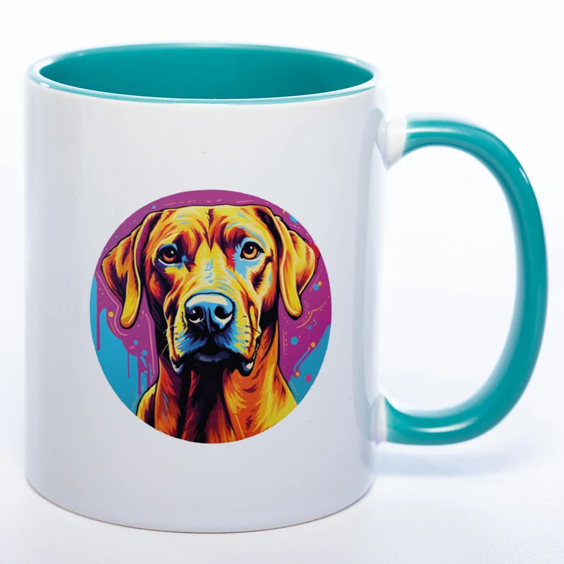 Mug Art Tasse mit Rhodesian Ridgeback Motiv 2 & wahlweise mit NAMEN- Kaffeetasse StickyWorld Exclusive