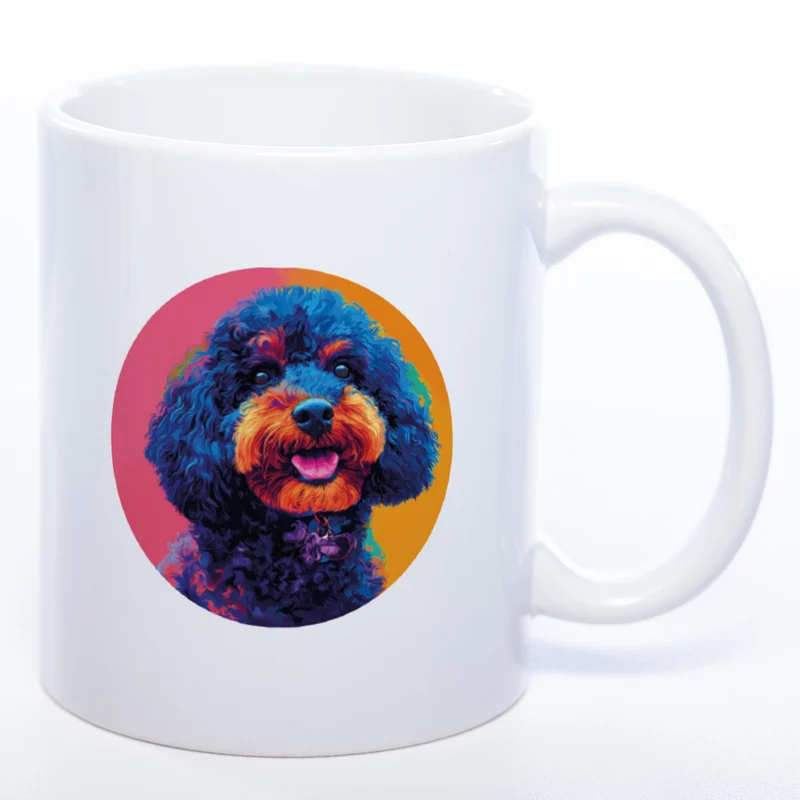 Mug Art Tasse mit Königspudel Motiv 2 & wahlweise mit NAME - Kaffeetasse StickyWorld Exclusive