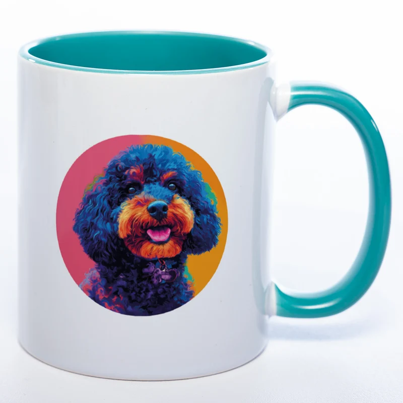 Mug Art Tasse mit Königspudel Motiv 2 & wahlweise mit NAME - Kaffeetasse StickyWorld Exclusive