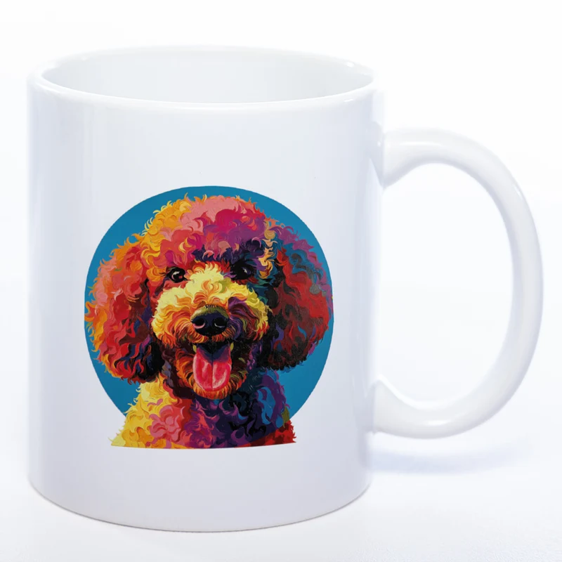Mug Art Tasse mit Königspudel Motiv & wahlweise mit NAME - Kaffeetasse StickyWorld Exclusive