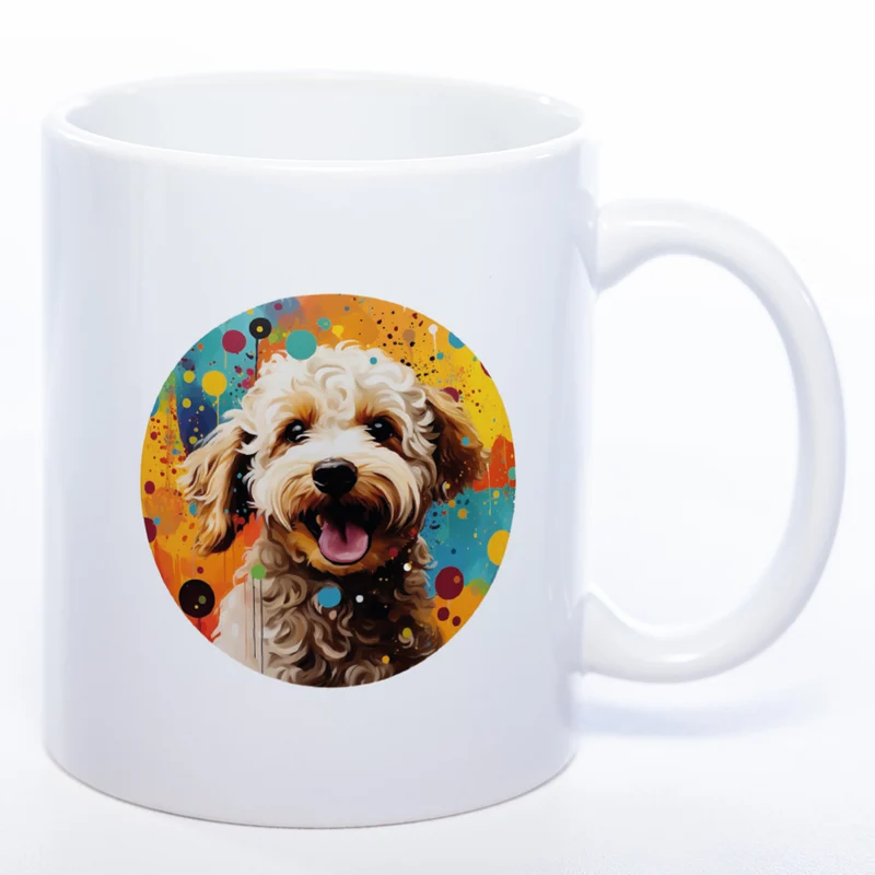 Mug Art Tasse mit Lagotto Romagnolo Motiv & wahlweise mit NAME - Kaffeetasse StickyWorld Exclusive