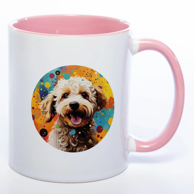 Mug Art Tasse mit Lagotto Romagnolo Motiv & wahlweise mit NAME - Kaffeetasse StickyWorld Exclusive