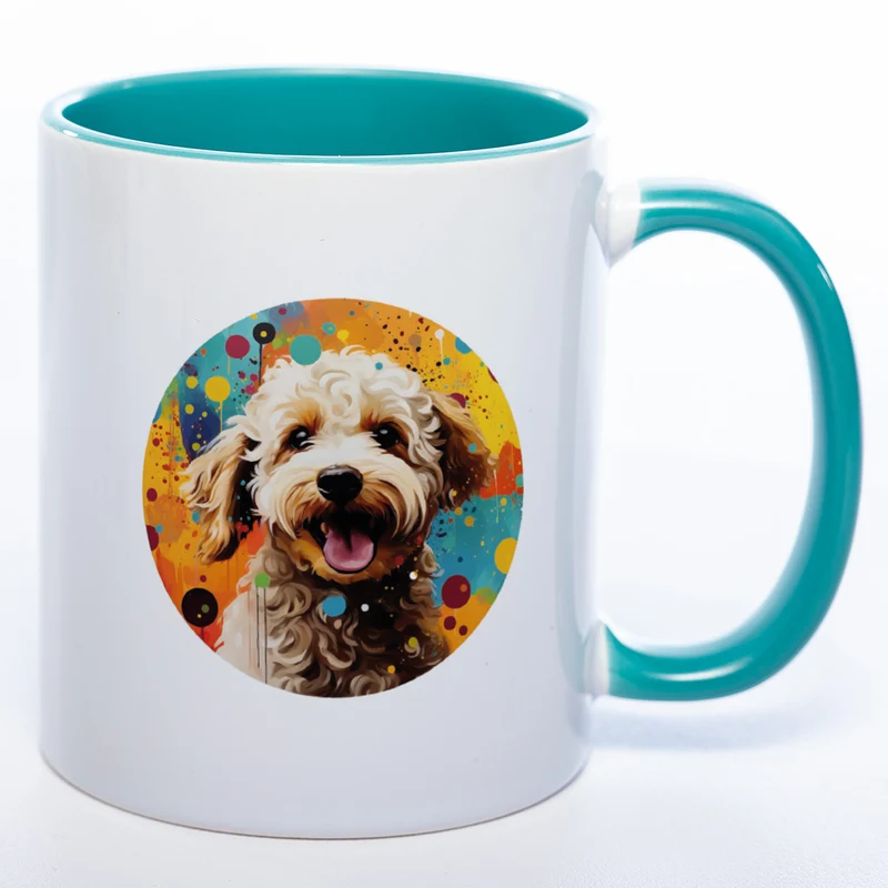 Mug Art Tasse mit Lagotto Romagnolo Motiv & wahlweise mit NAME - Kaffeetasse StickyWorld Exclusive