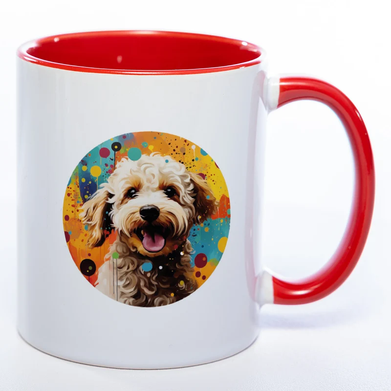 Mug Art Tasse mit Lagotto Romagnolo Motiv & wahlweise mit NAME - Kaffeetasse StickyWorld Exclusive