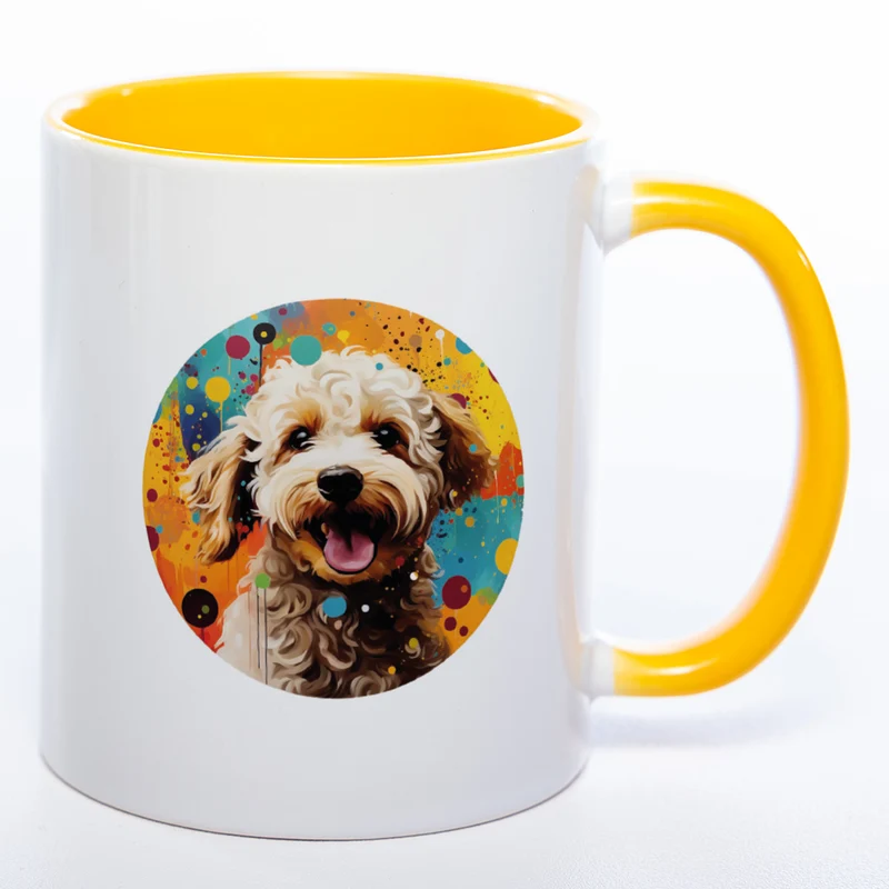 Mug Art Tasse mit Lagotto Romagnolo Motiv & wahlweise mit NAME - Kaffeetasse StickyWorld Exclusive