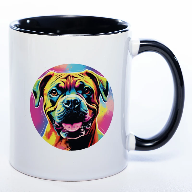 Mug Art Tasse mit Boxer & wahlweise mit NAMEN - Kaffeetasse StickyWorld Exclusive