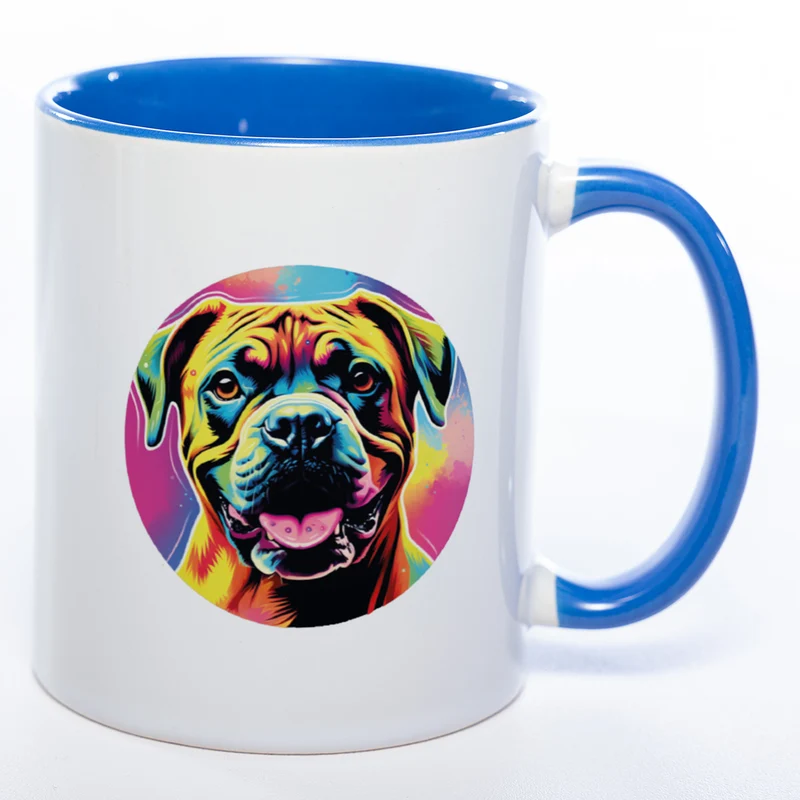 Mug Art Tasse mit Boxer & wahlweise mit NAMEN - Kaffeetasse StickyWorld Exclusive