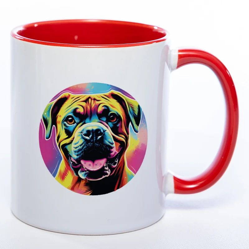 Mug Art Tasse mit Boxer & wahlweise mit NAMEN - Kaffeetasse StickyWorld Exclusive