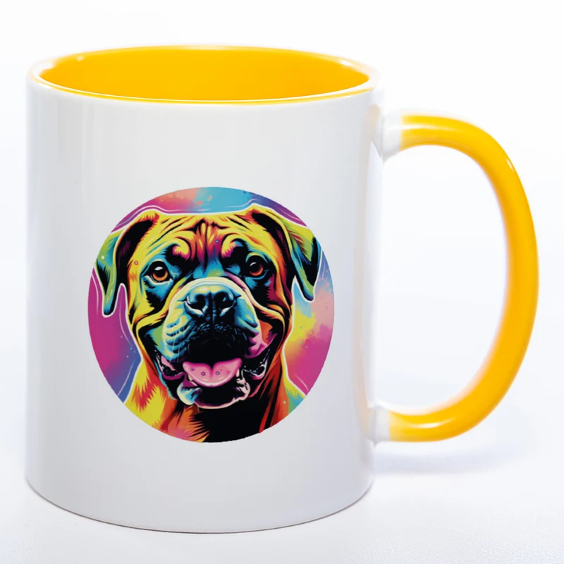 Mug Art Tasse mit Boxer & wahlweise mit NAMEN - Kaffeetasse StickyWorld Exclusive