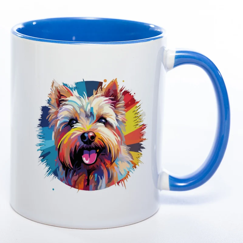 Mug Art Tasse mit Westhighland Terrier Motiv 2 & wahlweise mit NAMEN - Kaffeetasse StickyWorld Exclusive