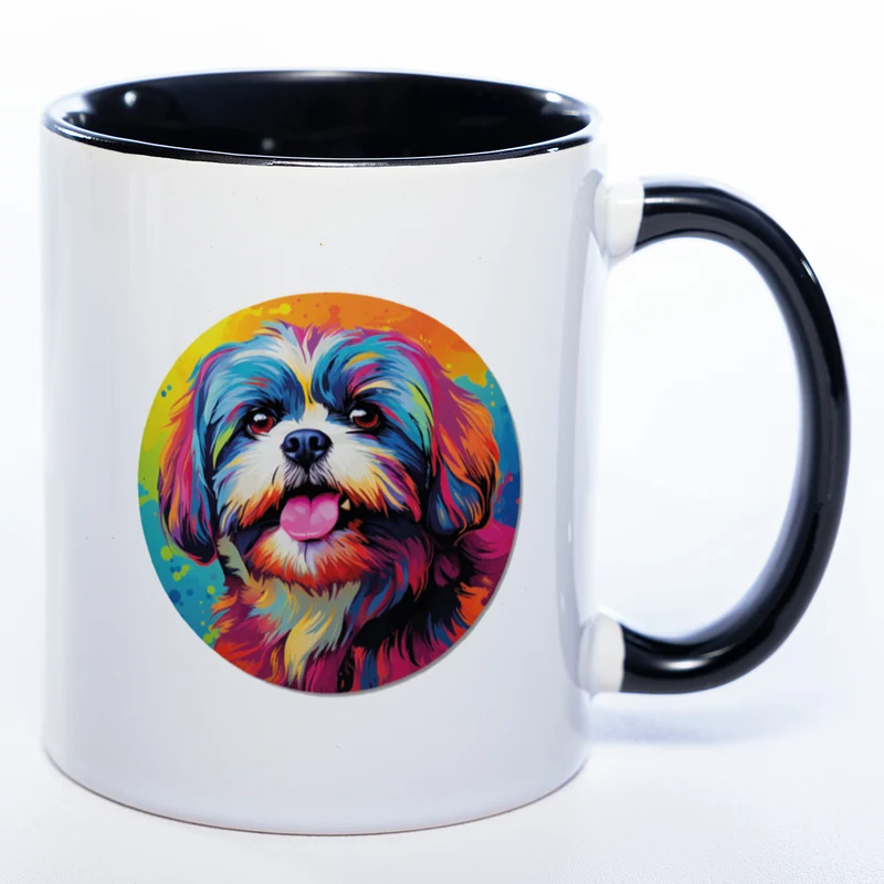Mug Art Tasse mit Shih Tzu wahlweise mit NAMEN- Kaffeetasse StickyWorld Exclusive
