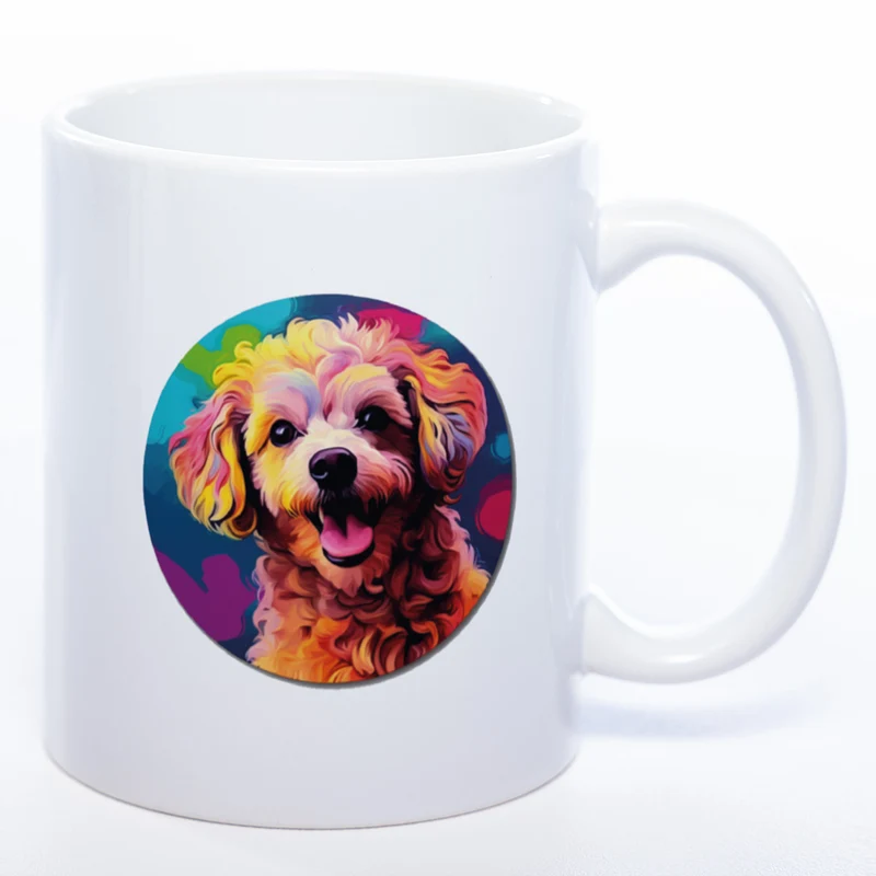 Mug Art Tasse mit Pudel Motiv 2 & wahlweise mit NAMEN - Kaffeetasse StickyWorld Exclusive