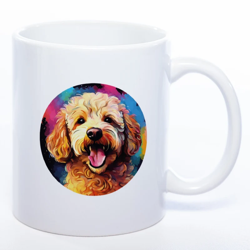 Mug Art Tasse mit Pudel & wahlweise mit NAMEN - Kaffeetasse StickyWorld Exclusive