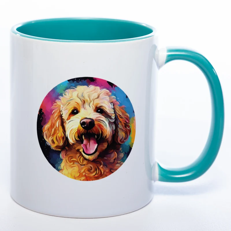 Mug Art Tasse mit Pudel & wahlweise mit NAMEN - Kaffeetasse StickyWorld Exclusive