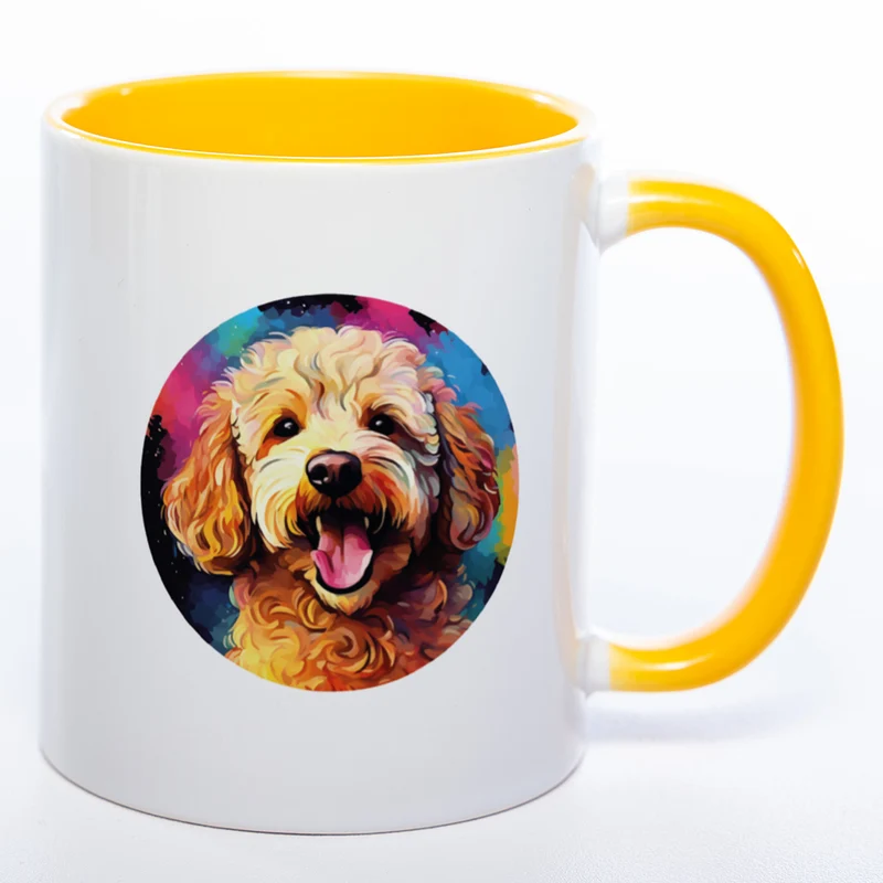 Mug Art Tasse mit Pudel & wahlweise mit NAMEN - Kaffeetasse StickyWorld Exclusive