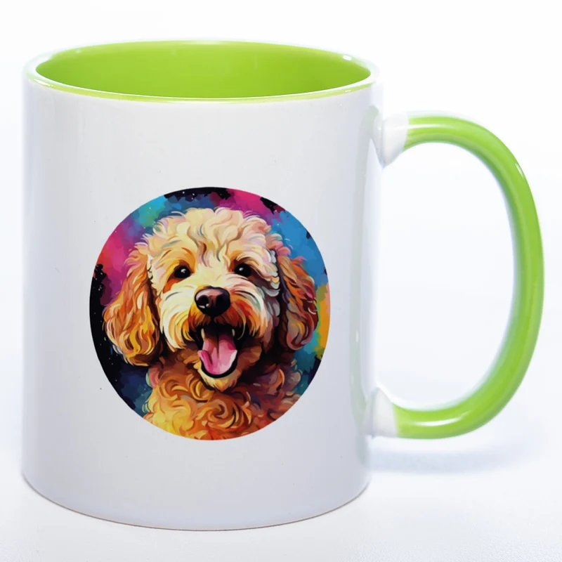 Mug Art Tasse mit Pudel & wahlweise mit NAMEN - Kaffeetasse StickyWorld Exclusive