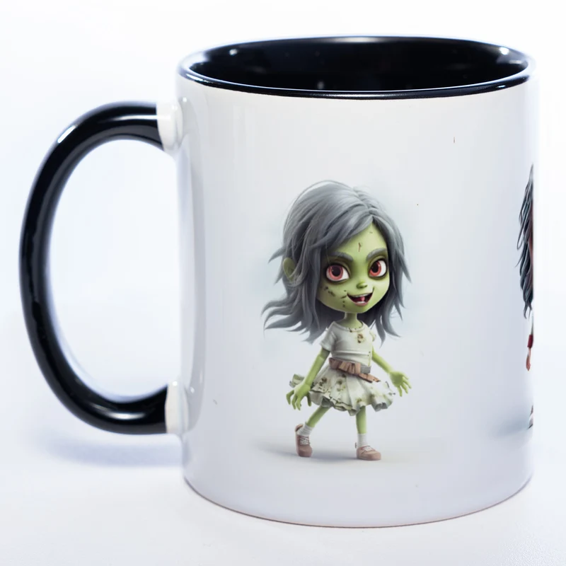 Zombie Mädchen Trio - exclusive Kaffeetasse spülmaschinenfest