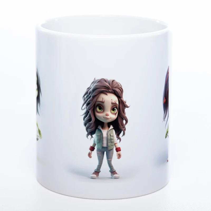 Zombie Mädchen Trio - exclusive Kaffeetasse spülmaschinenfest