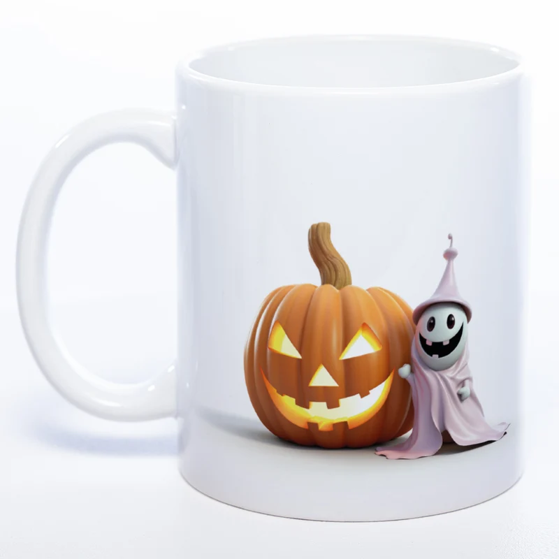 Motiv-Tasse mit süßen Geistern 2 - exclusive Kaffeetasse