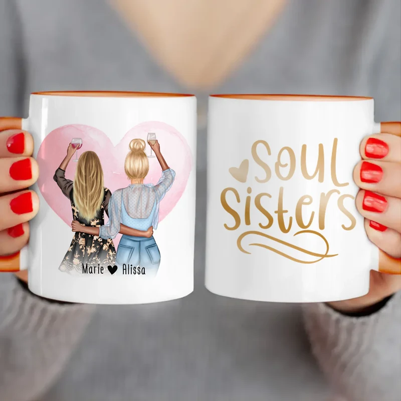 Mug personnalisé Meilleure amie (2 amies)