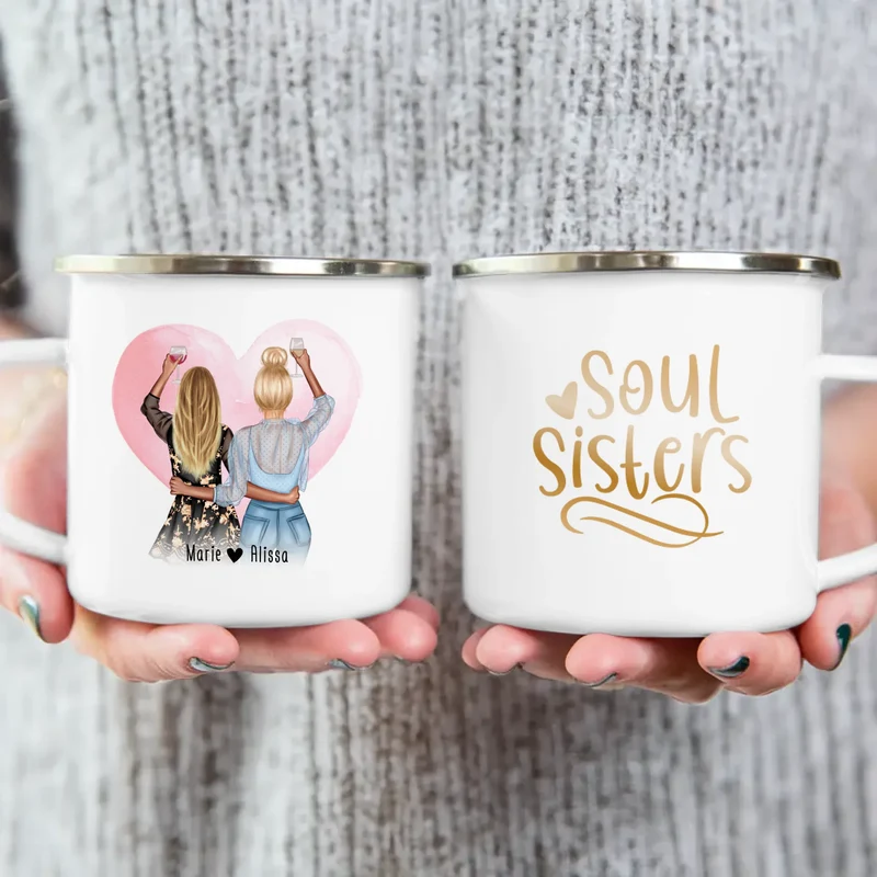 Mug personnalisé Meilleure amie (2 amies)