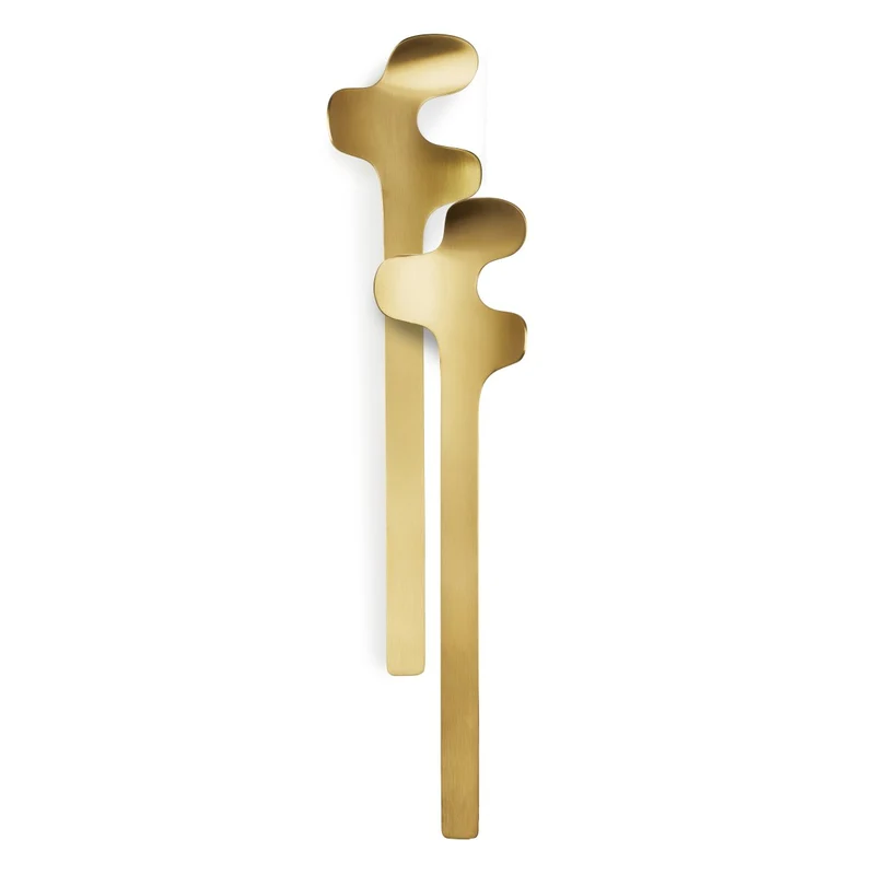 Born in Sweden Leaf Salad Set brushed gold