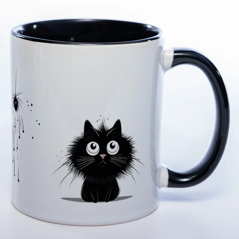 Katzen Motiv-Tasse - süße Kaffeetasse in vielen Farben - Miezetasse spülmaschinenfest