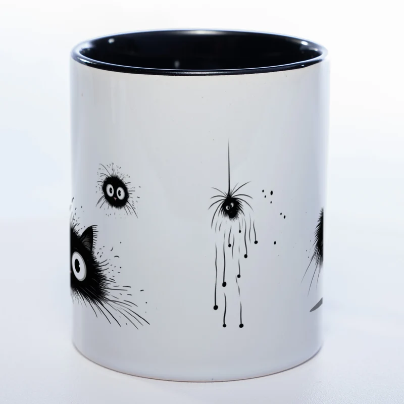 Katzen Motiv-Tasse - süße Kaffeetasse in vielen Farben - Miezetasse spülmaschinenfest