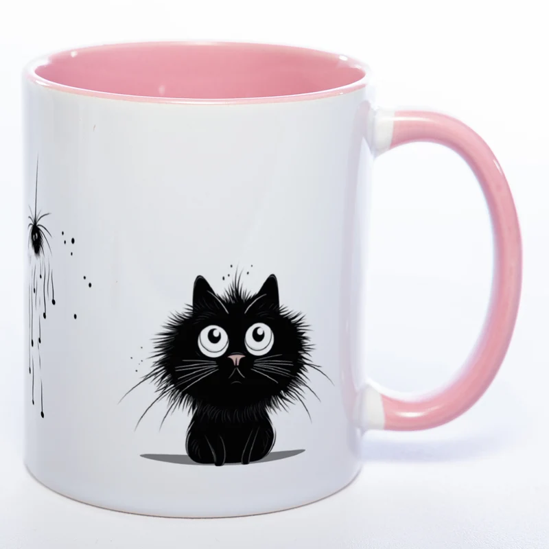 Katzen Motiv-Tasse - süße Kaffeetasse in vielen Farben - Miezetasse spülmaschinenfest