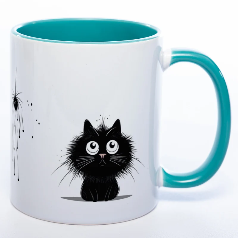 Katzen Motiv-Tasse - süße Kaffeetasse in vielen Farben - Miezetasse spülmaschinenfest