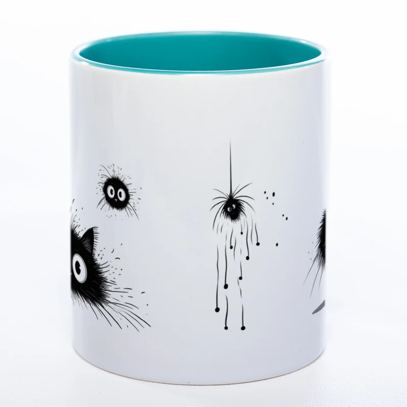 Katzen Motiv-Tasse - süße Kaffeetasse in vielen Farben - Miezetasse spülmaschinenfest