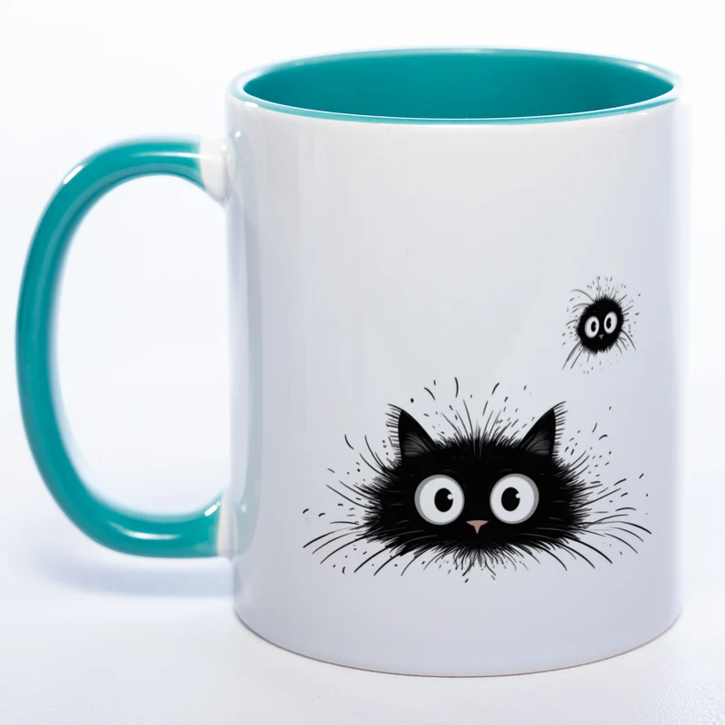 Katzen Motiv-Tasse - süße Kaffeetasse in vielen Farben - Miezetasse spülmaschinenfest