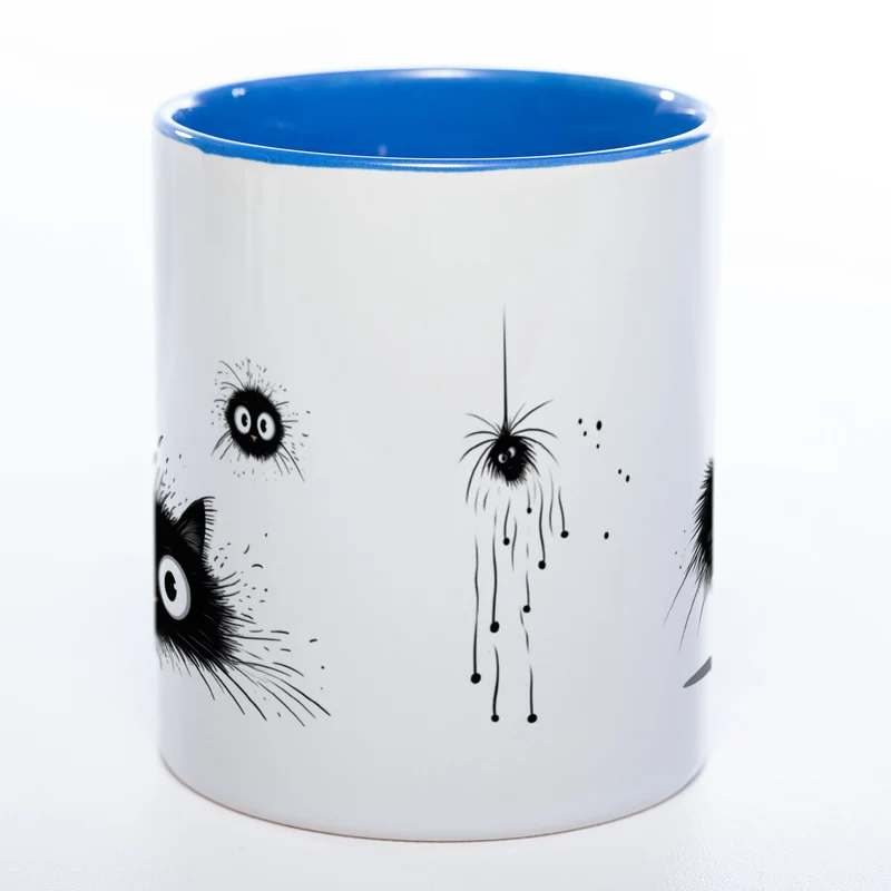 Katzen Motiv-Tasse - süße Kaffeetasse in vielen Farben - Miezetasse spülmaschinenfest
