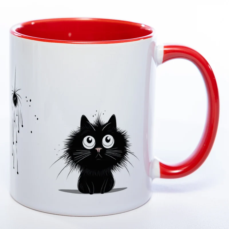 Katzen Motiv-Tasse - süße Kaffeetasse in vielen Farben - Miezetasse spülmaschinenfest